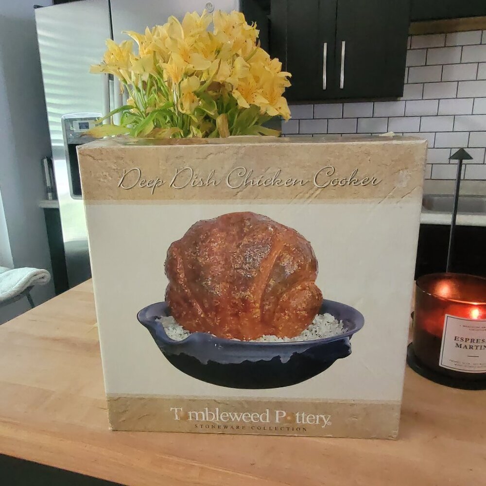 TUMBLEWEED POTTERY Deep Dish Chicken Cooker